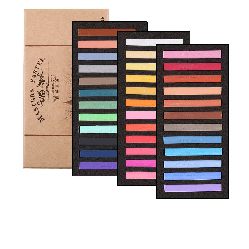 12/24/36/48 Colors Soft Pastel Masters Colored Crayon Chalk Drawing Coloring Art Supplies