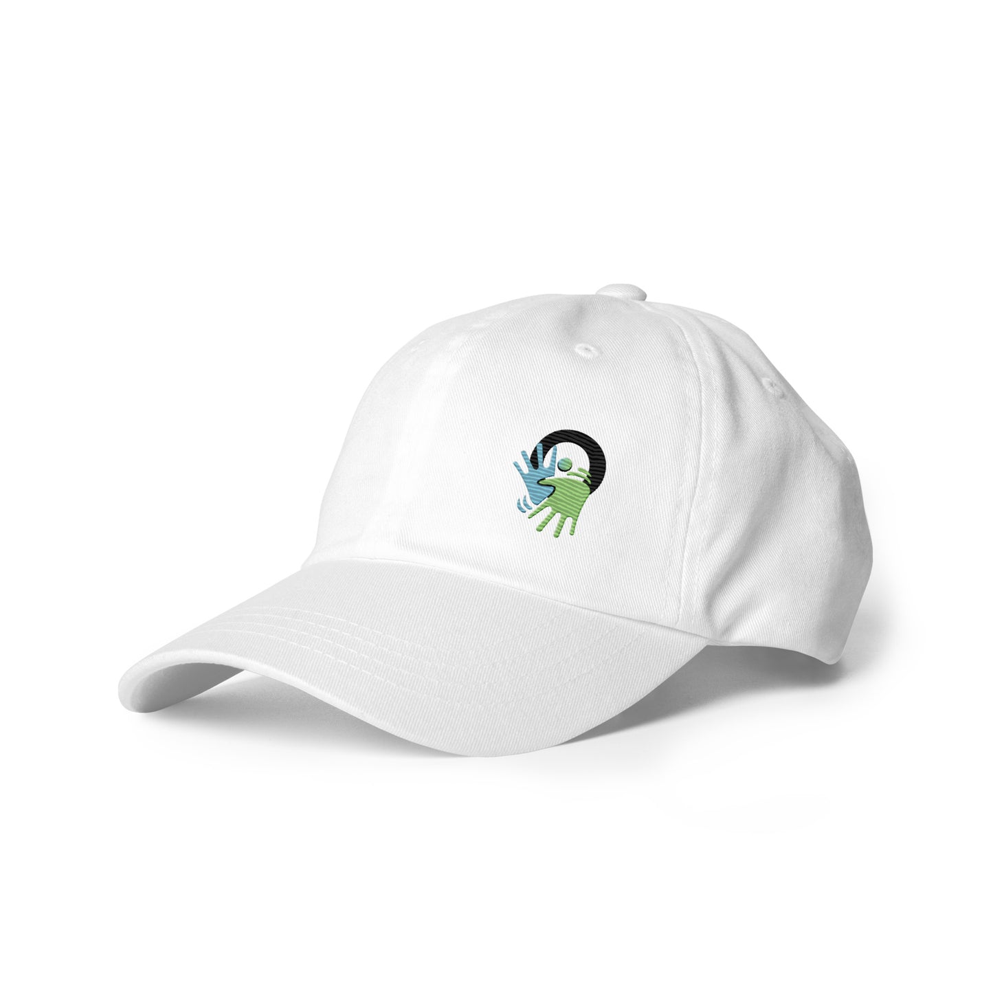 Casquette blanche au style épuré. Un accessoire tendance qui soutient un message fort : rendre la LSF visible et accessible au quotidien.
