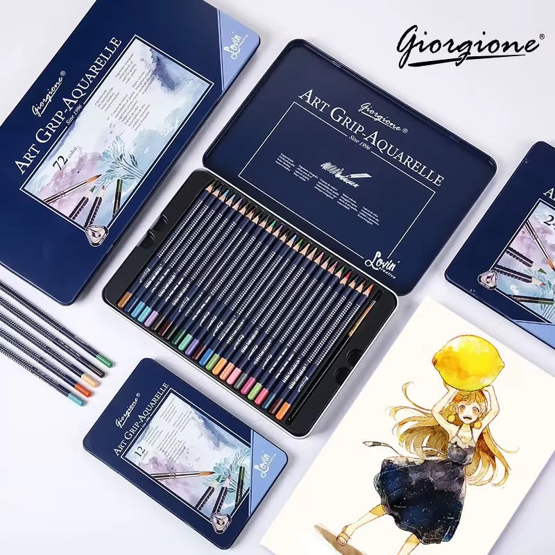 Ce coffret de crayons aquarelles est idéal pour peindre vos futurs chefs d'œuvres ! De ma marque Giorgione, parfait pour artistes ou amateurs d'arts.