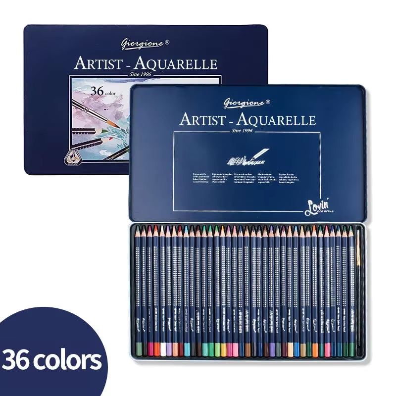Ce coffret de crayons aquarelles est idéal pour peindre vos futurs chefs d'œuvres ! De ma marque Giorgione, parfait pour artistes ou amateurs d'arts.