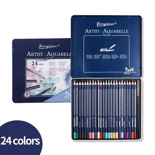 Ce coffret de crayons aquarelles est idéal pour peindre vos futurs chefs d'œuvres ! De ma marque Giorgione, parfait pour artistes ou amateurs d'arts.