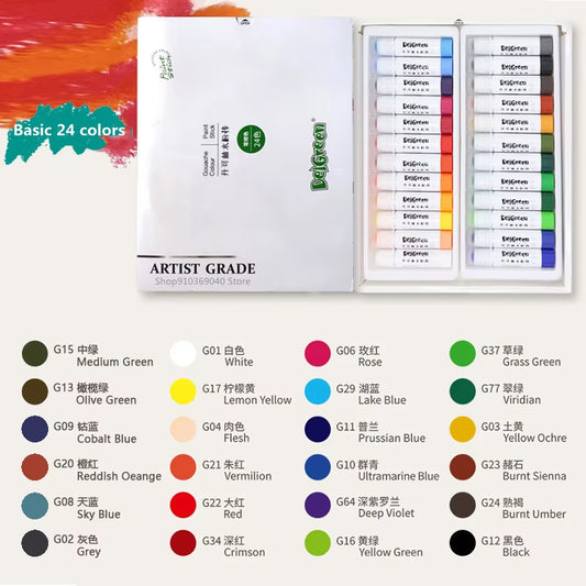 De la peinture gouache solide en sticks, idéal pour une prise en main facile et propre. Parfait pour faire peindre les enfants facilement et rapidement !