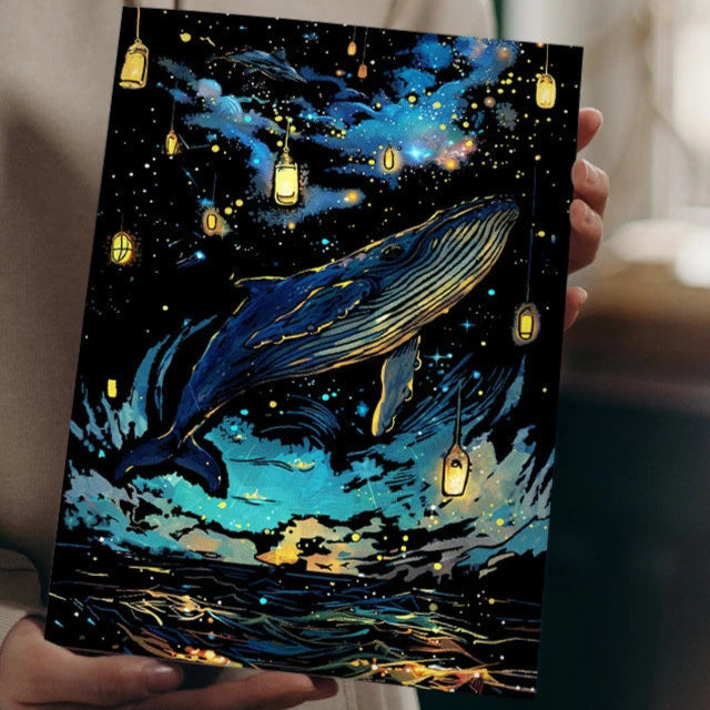 Activité de coloriage à gratter super amusant et reposant pour petits et grands ! Découvrez le dessin fluorescent et faites le briller dans la nuit !
