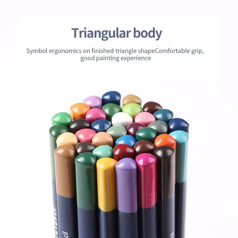 Crayons aquarelles triangulaires : idéal pour peindre vos futurs chefs d'œuvres ! De ma marque Giorgione, parfait pour artistes ou amateurs d'arts.