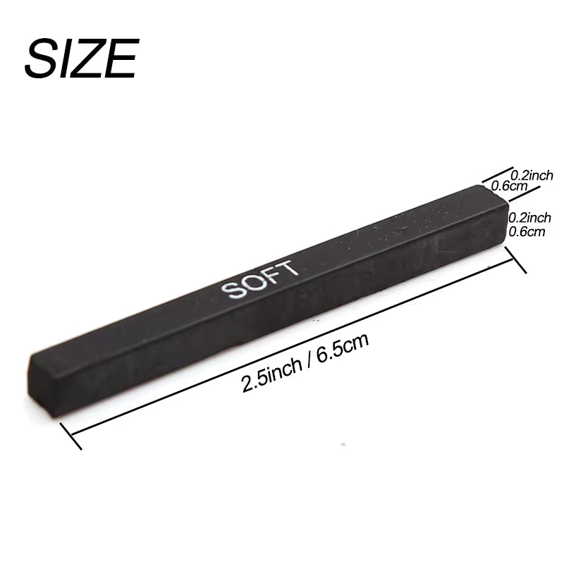 Bâtonnets de fusains noirs de différentes tailles. Idéal pour dessin, croquis, expressions artistiques. Débutants et intermédiaires. Scolaires ou amateurs d'art. Fourniture art.