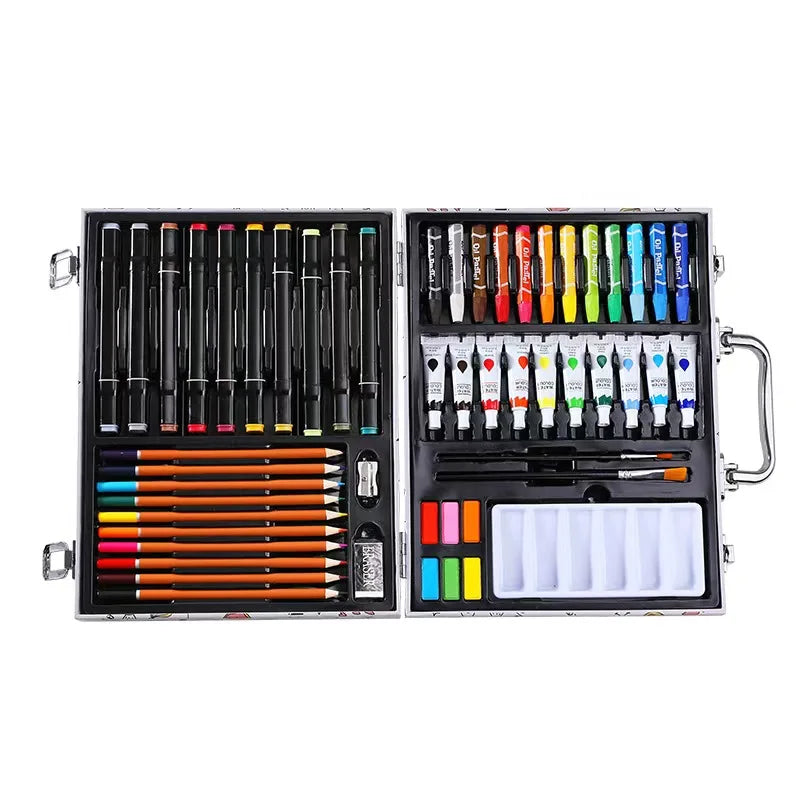 Cette magnifique mallette créative est idéale pour donner envie aux enfants de découvrir leur créativité à travers le dessin et la peinture. Idéale idée cadeau !