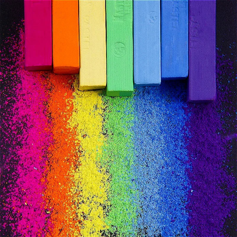 Couleurs de pastels, dessins aux pastels