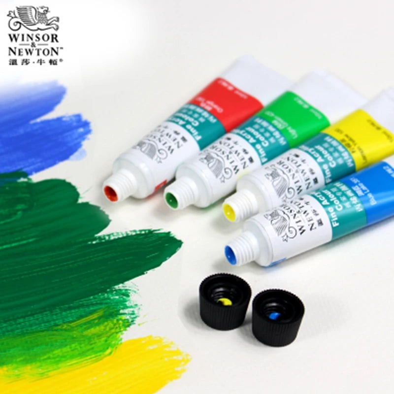 La peinture acrylique est idéale pour peindre facilement sur des supports variés, la peinture sèche vite et dure dans le temps. De la marque Winsor&Newton.