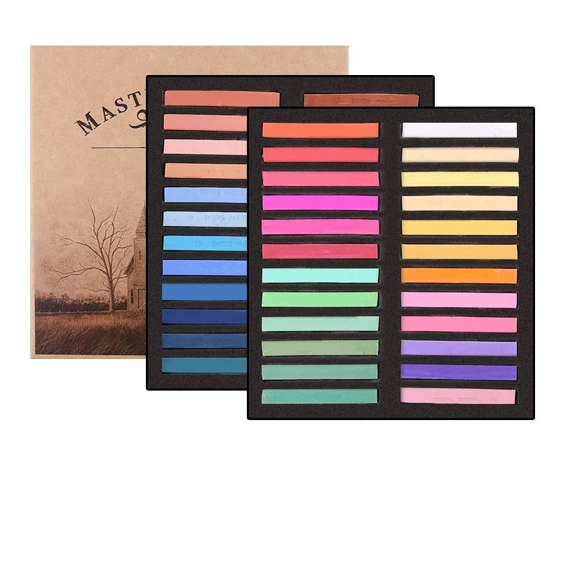 12/24/36/48 Colors Soft Pastel Masters Colored Crayon Chalk Drawing Coloring Art Supplies