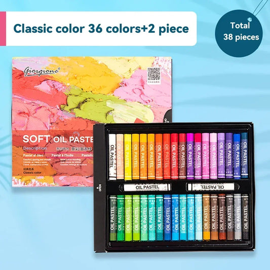 12/25/38/50Color Oil Pastel Set Professional Soft Painting Crayons Artists Student Beginner Drawing Graffiti Art School Supplies